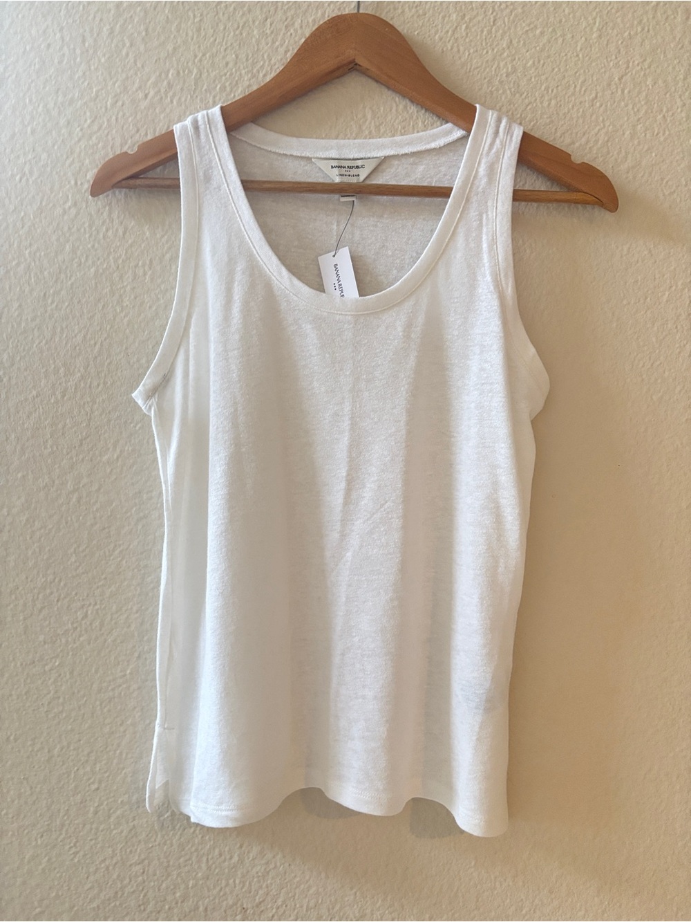 NWTBanana Republic Linen Blend Scoop Tank Top Womens Size Small